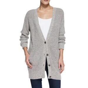 FREE PEOPLE Women’s Gray Oversized Pocket Cardigan Size Small